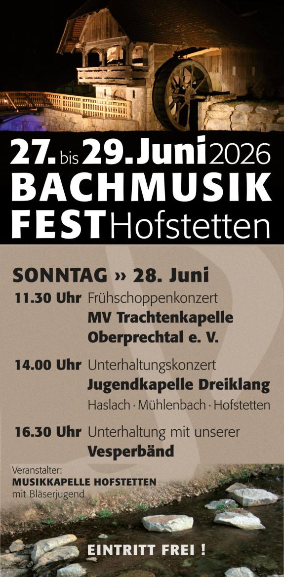 Bachmusikfest - Sonntag